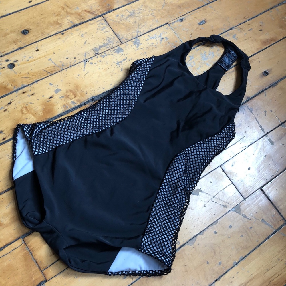 Blue lift fit leotard swimsuit xs